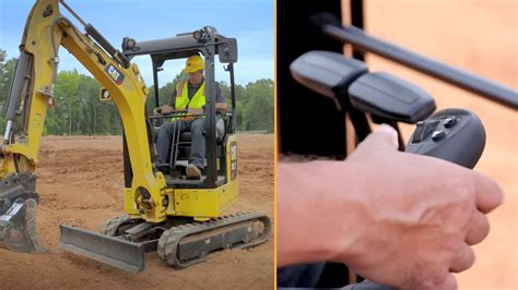 mini excavator travel device|Joystick Travel Mode – Cat® Next Gen Mini Excavators.